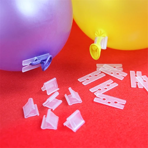 

100PCS/Lot Useful "V" & "H" Shape Balloons Sealing Clip Ballon Buttons Clip Wedding/Birthday/Christmas Party Decoration Supplies
