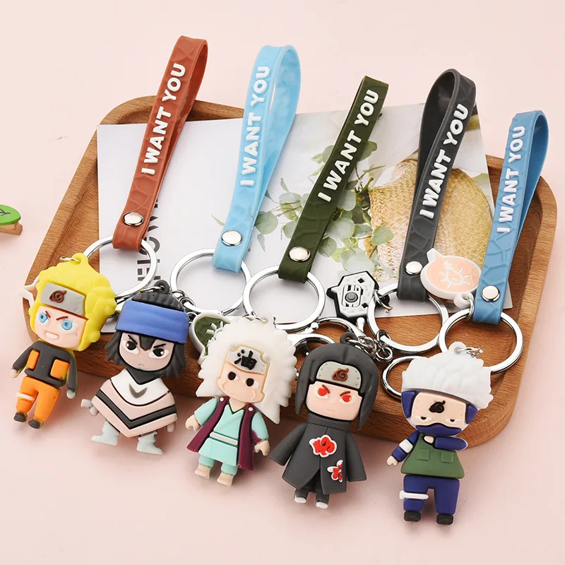 

Cartoon Anime Soft Naruto Doll Keychain Car Keychain Backpack Pendant Boy Birthday Gift Christmas Gift