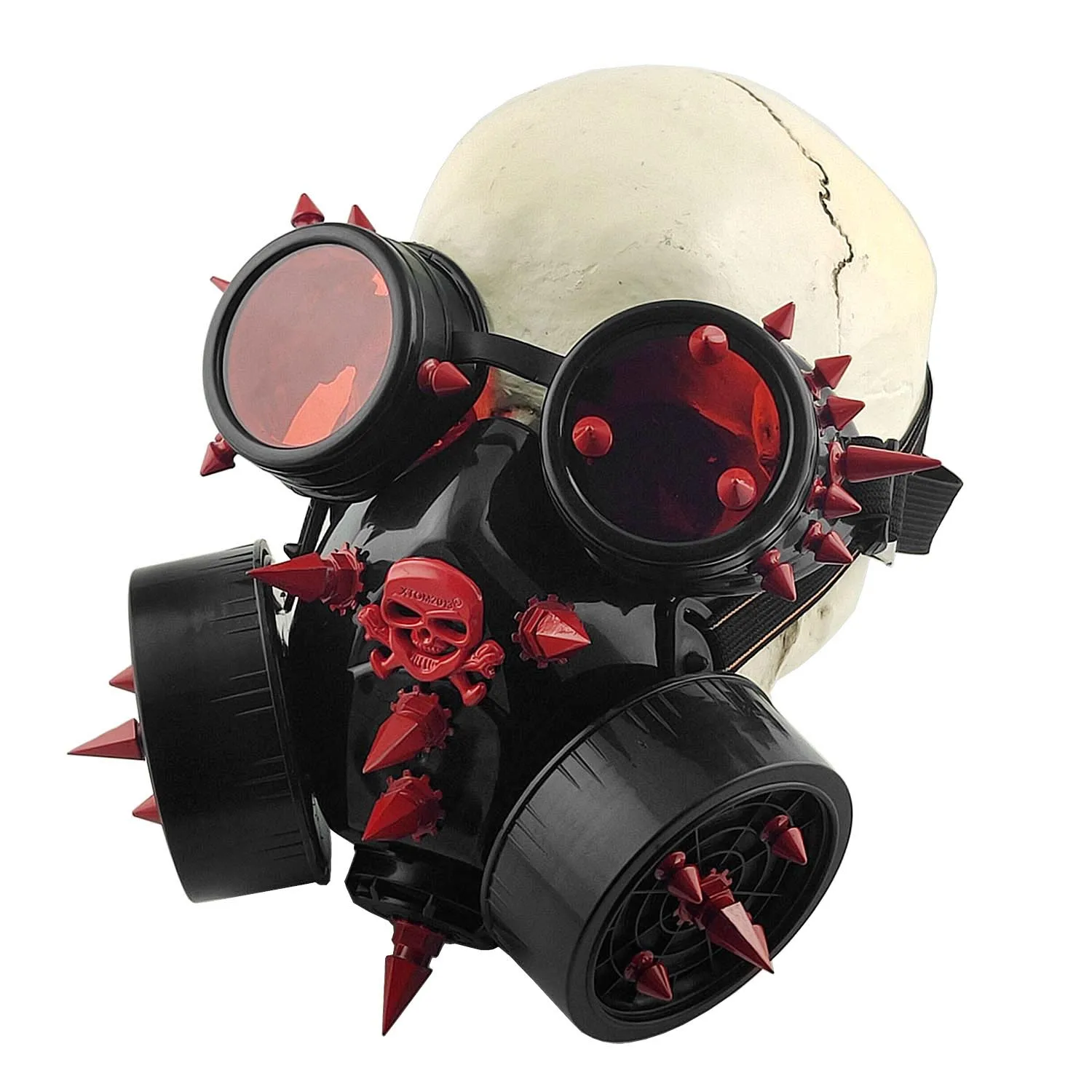 ゴーグル付きクールスチームパンクガスマスクゴシック仮面舞踏会マスクユニセックス コスチューム アクセサリ Aliexpress