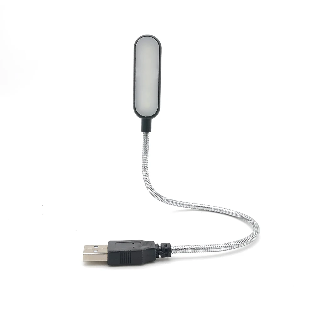 LED Desk Lamp 6 LEDs 5V USB Flexible Portable Bright Reading Table Lamp For Power Bank Laptop