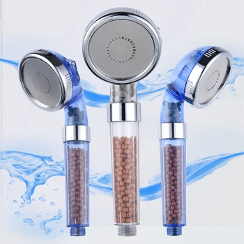 

Bath High Quality Shower Head High Pressure Boosting Water Saving Filter Balls Beads Utility Head With Negative Ion Activated