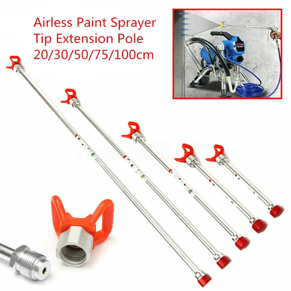 

Airless Paint Sprayer Tip Extension Pole Spray Guns Fits For Titan Wagner 20cm/30cm/50cm/75cm/100cm Spray Guns Nozzle Tool Parts