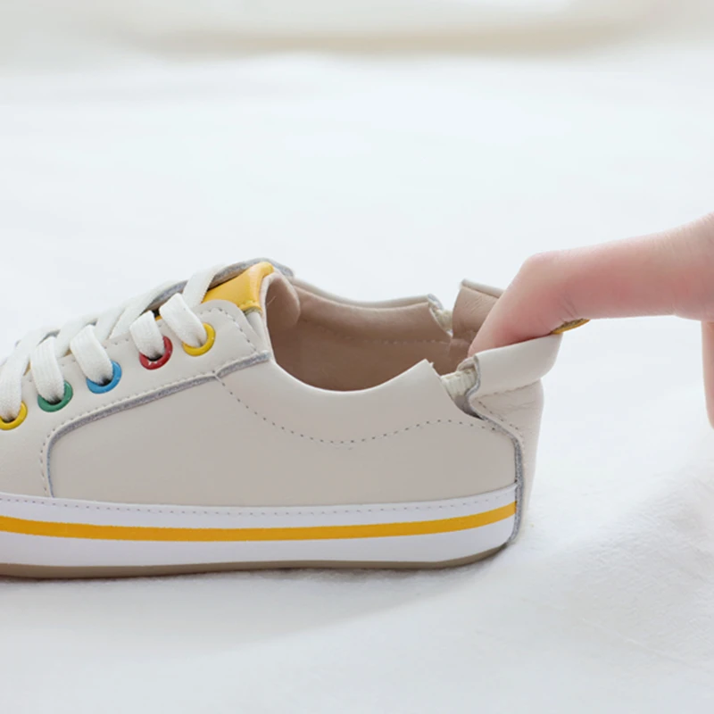 Spring Genuine Leather Children's Casual Shoes Real Leather Colorful Boy's Flats Cowhide Cute Baby Girls Shoes First walkers 4