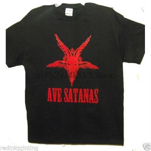 Ave satanas Добро пожаловать в ад футболка демоны оккультный сатанство маленький до 2XL