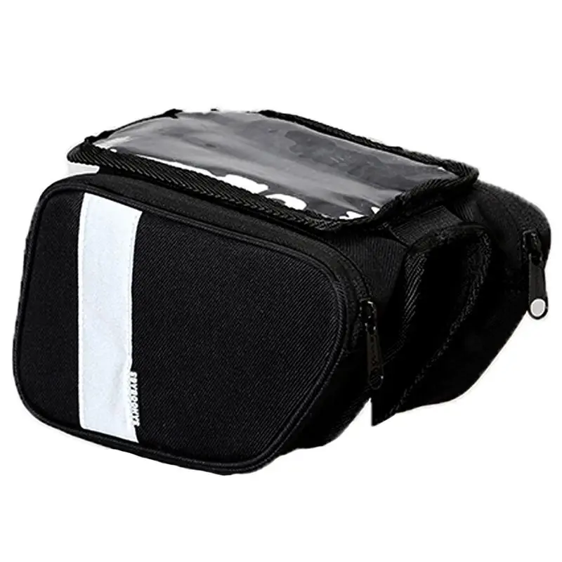 SAHOO Mtb Bike Bicycle Bags Waterproof Touch Screen Cycling Top Front Tube Frame Bags Triangle Bag Bike Accessories