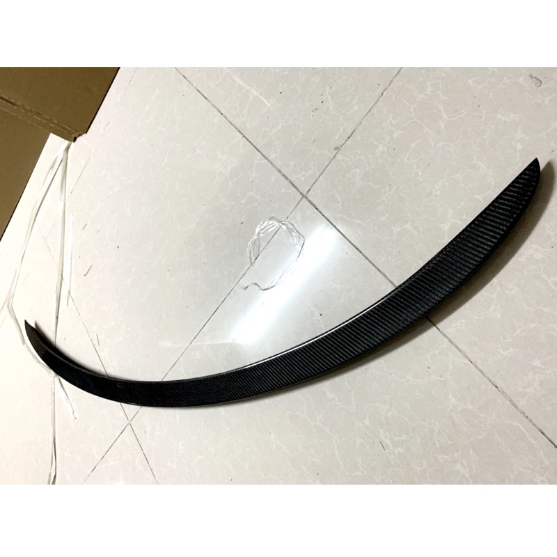 Spoiler Carbon Fiber Rear Trunk Spoiler Black Finish For Tesla Model 3