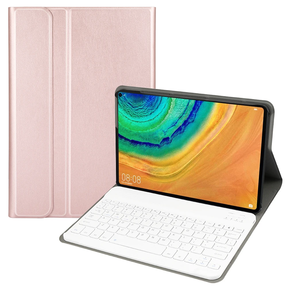 Bluetooth 3,0 клавиатура для huawei MatePad Pro 10,8 планшет американская клавиатура с изящным овечьим узором кожаный чехол разных цветов