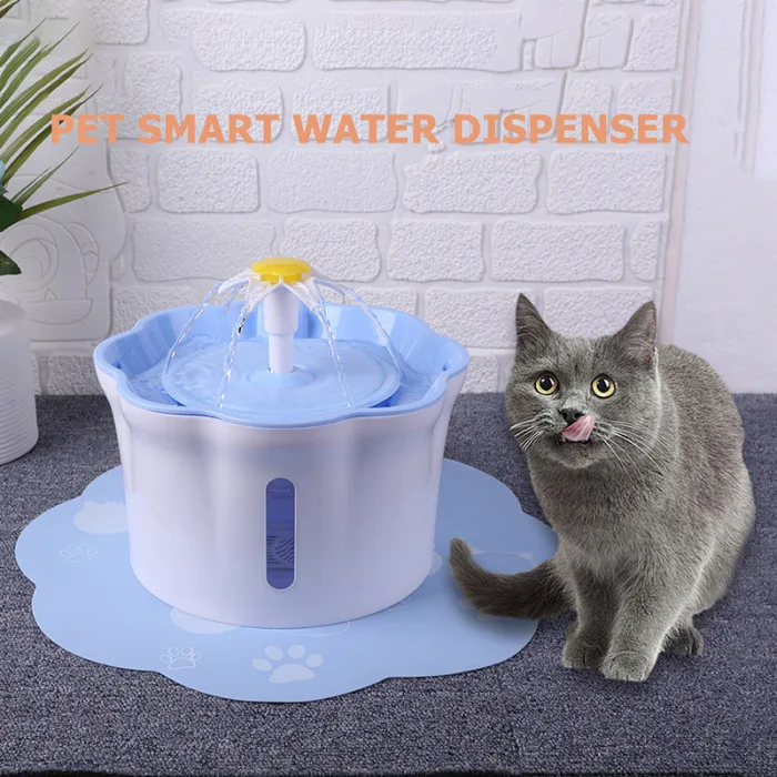 Домашний фонтан 2.6L Электрический автоматический дозатор воды для собак безопасный для маленьких животных MF999