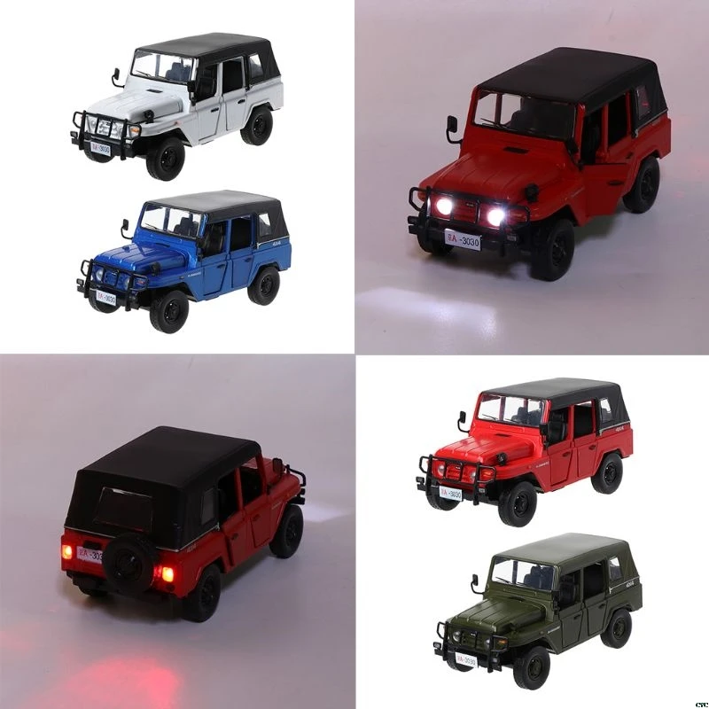 Новый 1/28 Масштаб RC автомобиль литые игрушки Металла Отступить звук светильник