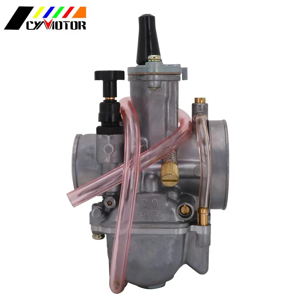 Motorcycle Universal Carburetor Carburador Cable Carb. Racing For Keihin Mikuni With Power Jet PWK 21 24 26 28 30 32 34mm