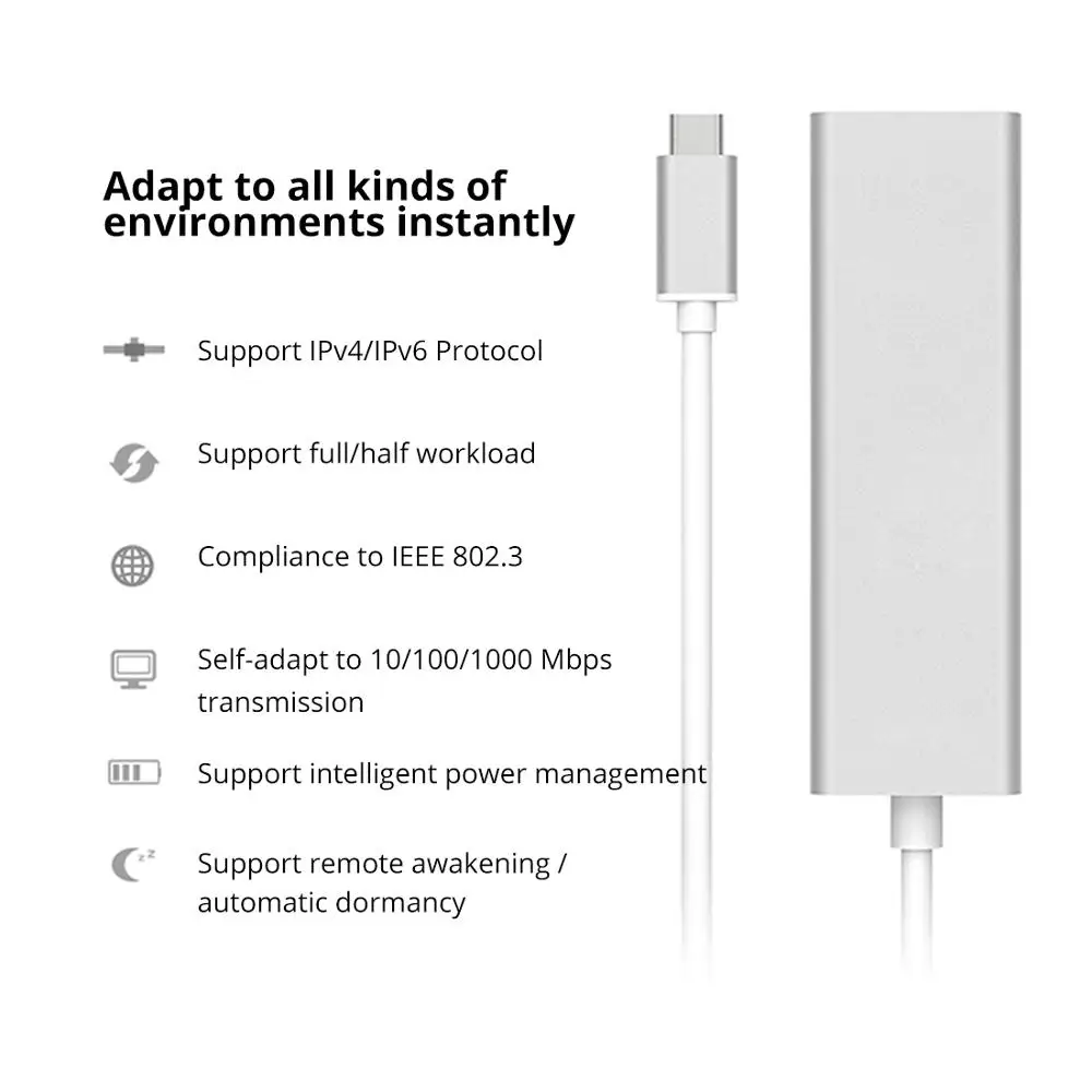 Док станция iSky типа C с портом расширения RJ45 LAN USB3.0 для Huawei Matebook Macbook Samsung A5