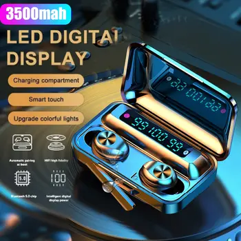 

TWS Bluetooth Wireless Headphones Earphone 8D True Stereo Touch Earbuds Noise Cancelling Touch Music Headset With Mic for Phone