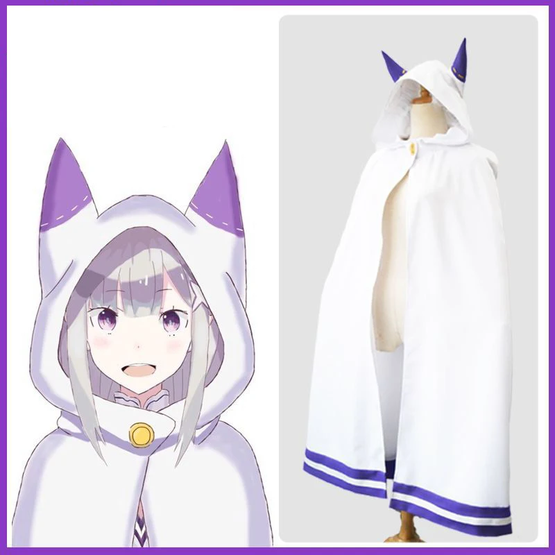 Anime Emilia Cosplay Costume Re Zero Kara Hajimeru Isekai Seikatsu Death or Kiss Cos Different World Life From Scratch |