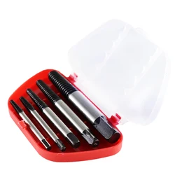 Steel Damaged Screw Extractor & Bolt Remover Set - 5 Piece Kit