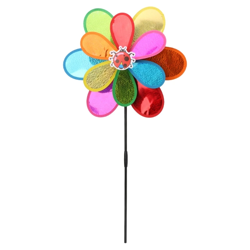 Горячие двухслойные ветряные мельницы ветер Spinner блестки Whirligig домашний двор вечерние украшения
