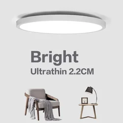 2.2CM Ultra Thin Ceiling Lamp Led 110V 220V Indoor Ceiling Light 18W 24W Modern Panel lighting Fixture for Living room Bedroom