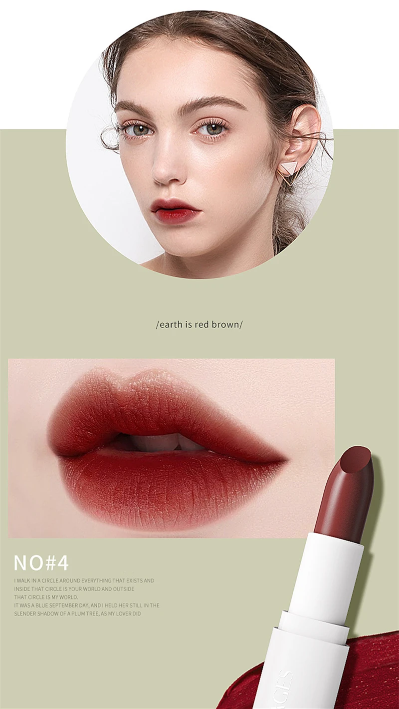 5 шт./компл. матовая помада, макияж набор косметики Бальзам для губ. Multiccolor набор для макияжа, питательная помада цвета комплект ювелирных изделий позволяет легко снимать и надевать цепочку бальзам для губ