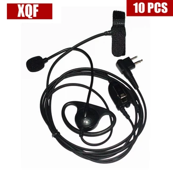 

10PCS Shape Earpiece Headset Finger PTT Boom Mic for 2-pin Motorola GP2000, GP2100, GP300, GP308, GP68, GP88, GP88S, GP350 etc.