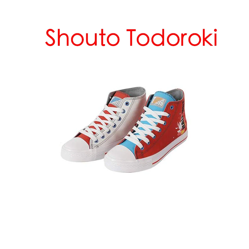 Shouto Todoroki Обувь для косплея аниме «Мой герой»; ботинки для косплея; Izuku Midoriya Katsuki Bakugou Shouto Todoroki; вечерние костюмы для косплея на Хэллоуин - Цвет: Shouto Todoroki