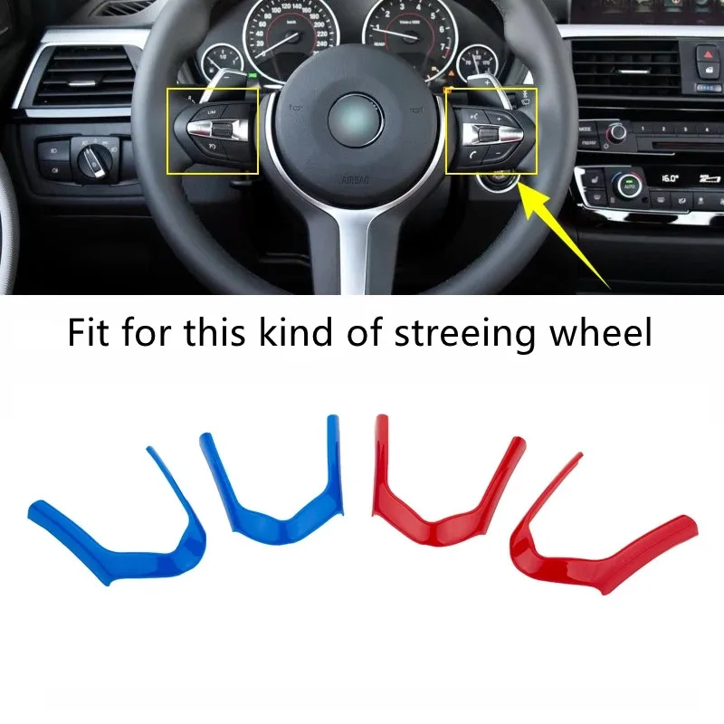 ABS Chrom Lenkrad Dekoration Rahmen Trim Fit Für BMW F20 F22 F21 F30 F32 F33 F36 F06 F12 F13 X5 F15 X6 F16 M-Sport