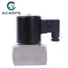 3/" 1" BSP газовый электромагнитный клапан 12v 220v 110v 380v нержавеющая сталь нормально закрытый высокотемпературный