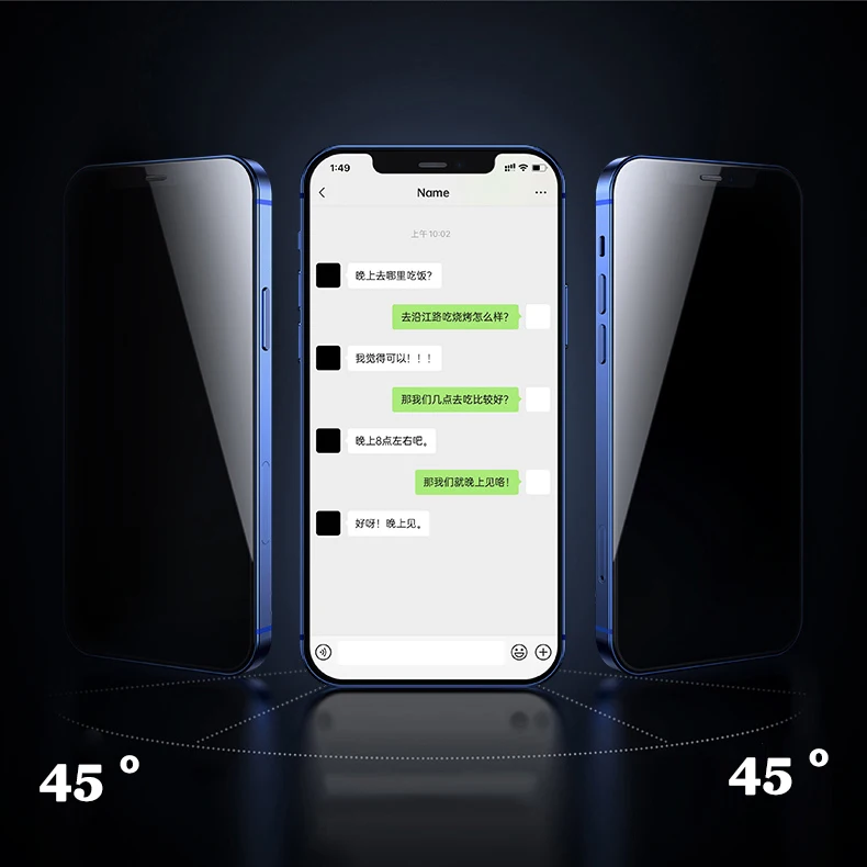 Vidrio Templado Privacidad Anti Espia iPhone 12 Mini Pro Max - Buenos Aires  Tecno