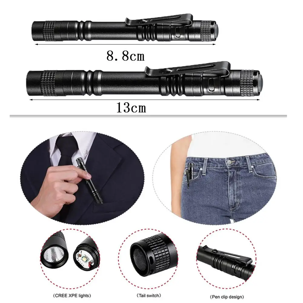 1PC Mini LED Flashlight Waterproof Pocket Torch Powerful LED Lantern AAA Battery For Camping Hunting Led Flashlights Mini Flashlight Mini Led Flashlight Led Torch Light