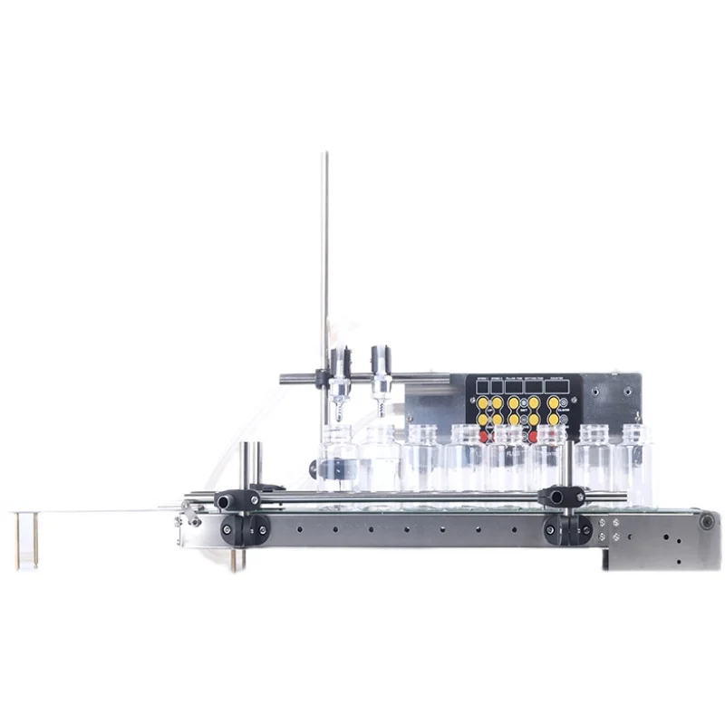 

Commercial Double Head Liquid Filling Machine Pneumatic Liquid Filler Wine Milk Juice Quantitative Filling Machine