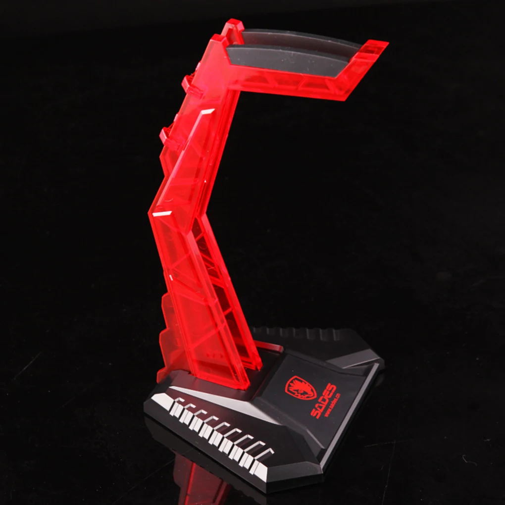 SADES Gaming Headphone Stand Game Headset Display Earphone Rack Acrylic Hanger Bracket Holder