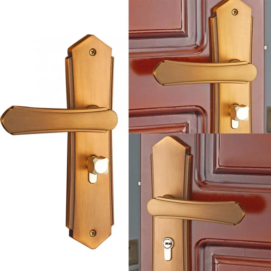 Serrure de porte deurklink цинковая дверная ручка из сплава замок набор гостиная ванная комната дверная ручка защелка домашний замок безопасности Умный Замок