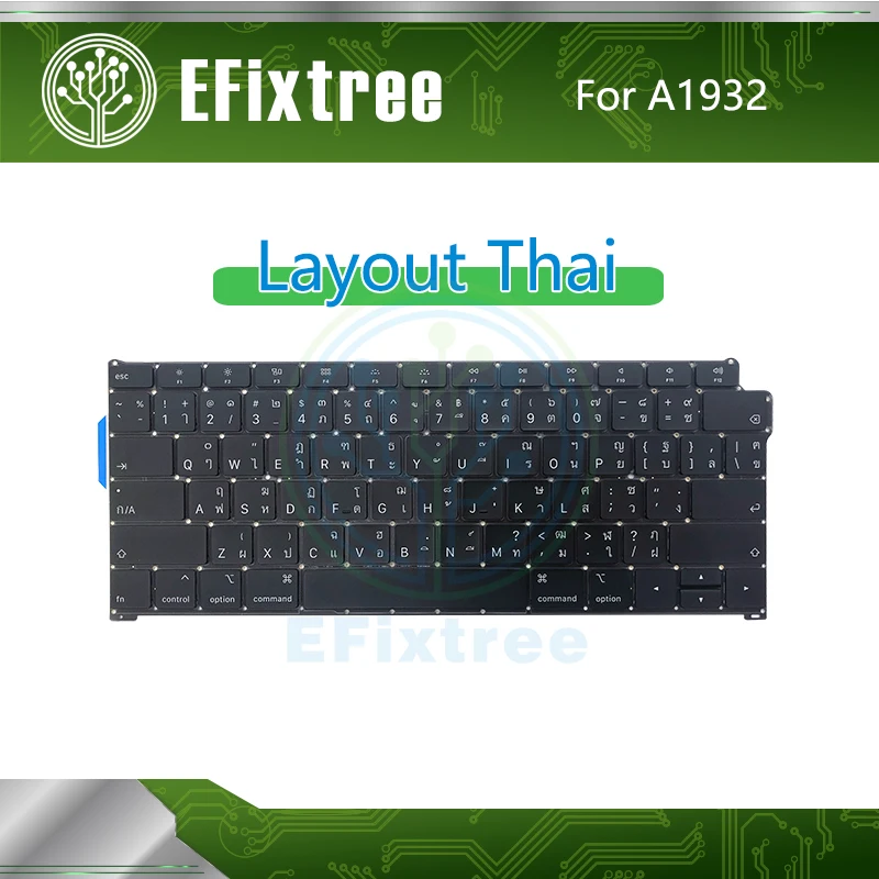 Полный для Macbook Air retina 1" 13,3" A1932 клавиатура тайская MRE82 EMC 3184 Late