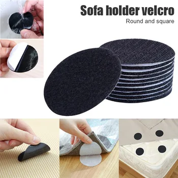 

10/20/50 Pcs Self Adhesive Tape Fasteners Hook and Loop Anti-slip for Sofa Cushions Furniture HKS99