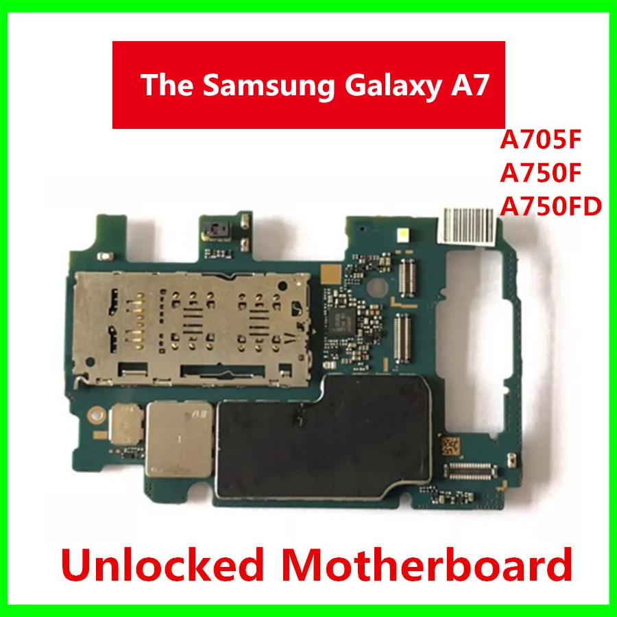 Материнская плата для samsung Galaxy A7 A705F A750F A750FD оригинальная разблокированная материнская плата с Android логическая плата полностью протестирована