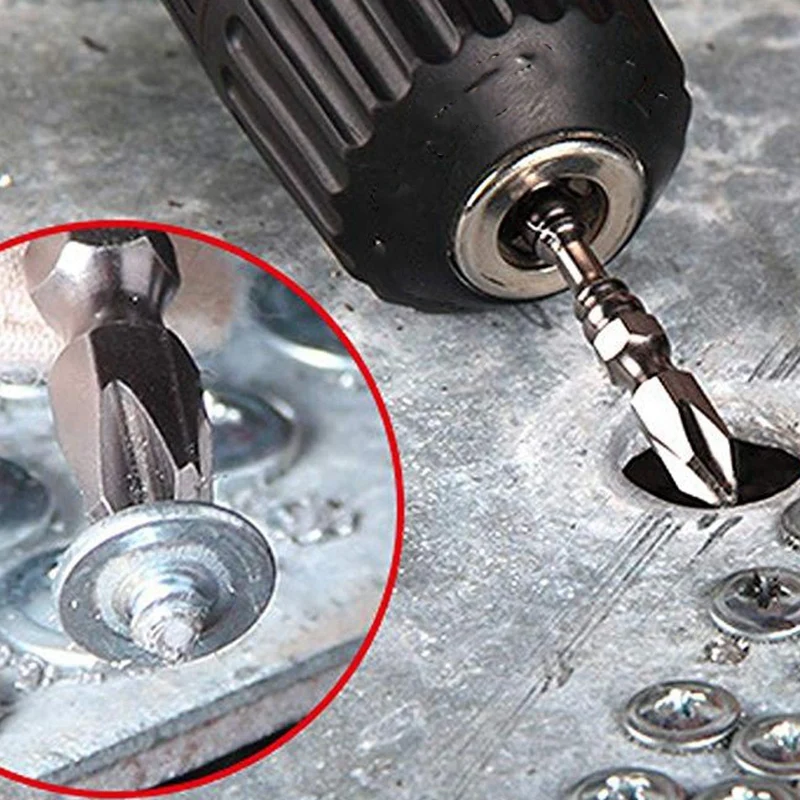 Screwdriver Bits Set 110 Mm Phillips Strong Magnet Driver Phillips Double Head Ph2 Magnetic Bits 1/4 Inch Hex Shank With Magneti