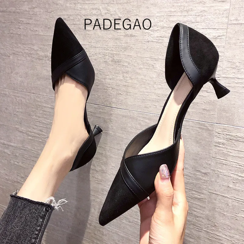 

2023 Black Women Sexy Concise High-heeled Fashion Elegant Women Shoes