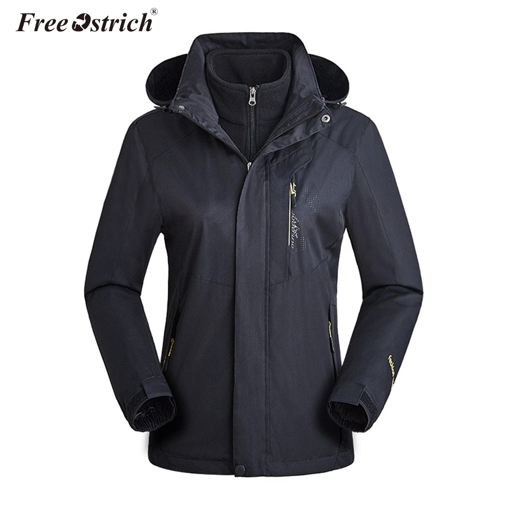 

Free Ostrich Harajuku Women Winter Warm Solid Block Hooded Jacket Pockets Long Sleeve Casual Oversize Zipper Jacket N30