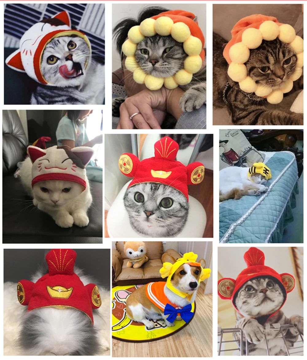 Новинка смешная собачка костюм капитана кота теплая шапка для животного плюшевые новогодние вечерние рождественские аксессуары для косплея