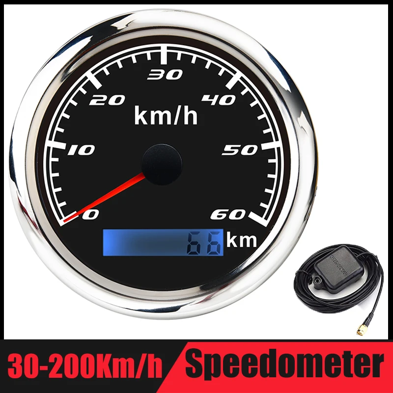 60 км/ч автомобиля GPS Скорость ometer Gauge 30 120 200 лодка одометр спидометр с антенна