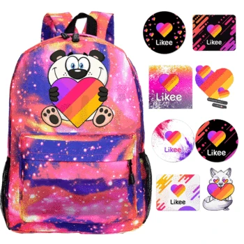 

Likee Video App Backpack Boys Girls School Bag Students' Rusksack Teenagers Travel Backpack Men Women Fashion Shoulder Bag