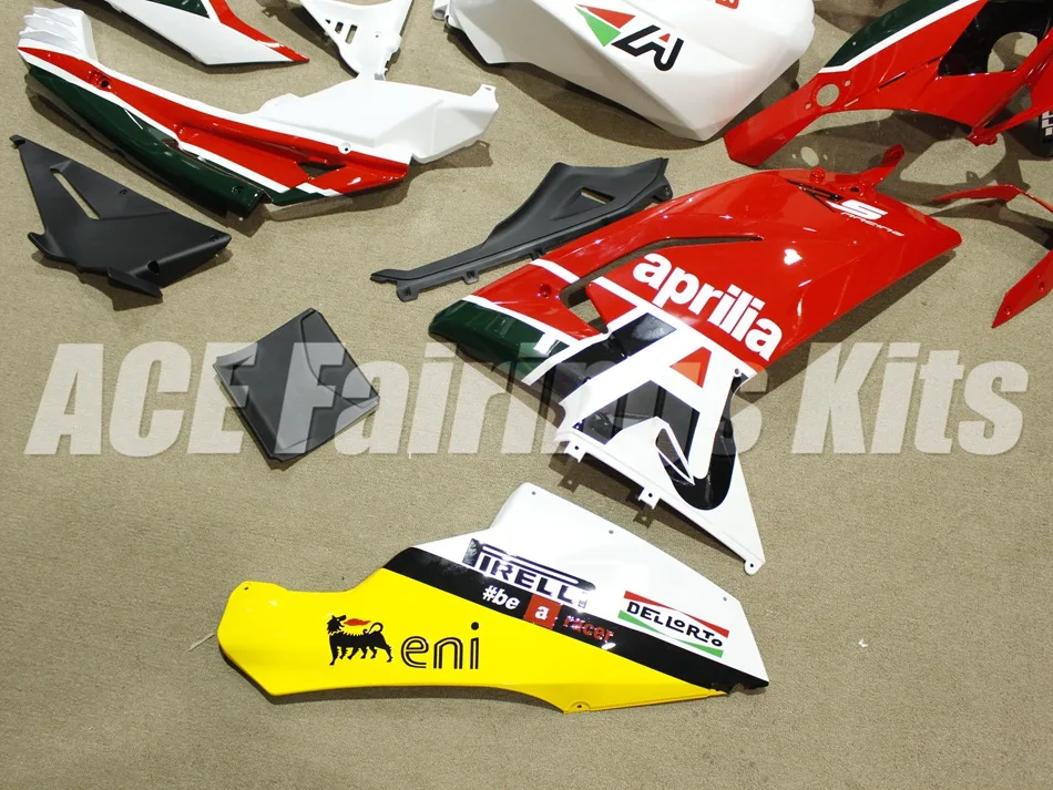 Высокое Качество Инъекции обтекатель комплект подходит для Aprilia RS125 06 07 08 09 10 11 RS4 РСВ 125 2006 2009 2011 Обтекатели на заказ красного и белого цвета