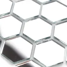 Зеркальная мозаичная плитка, " шестиугольная зеркальная мозаичная плитка. 100 шт