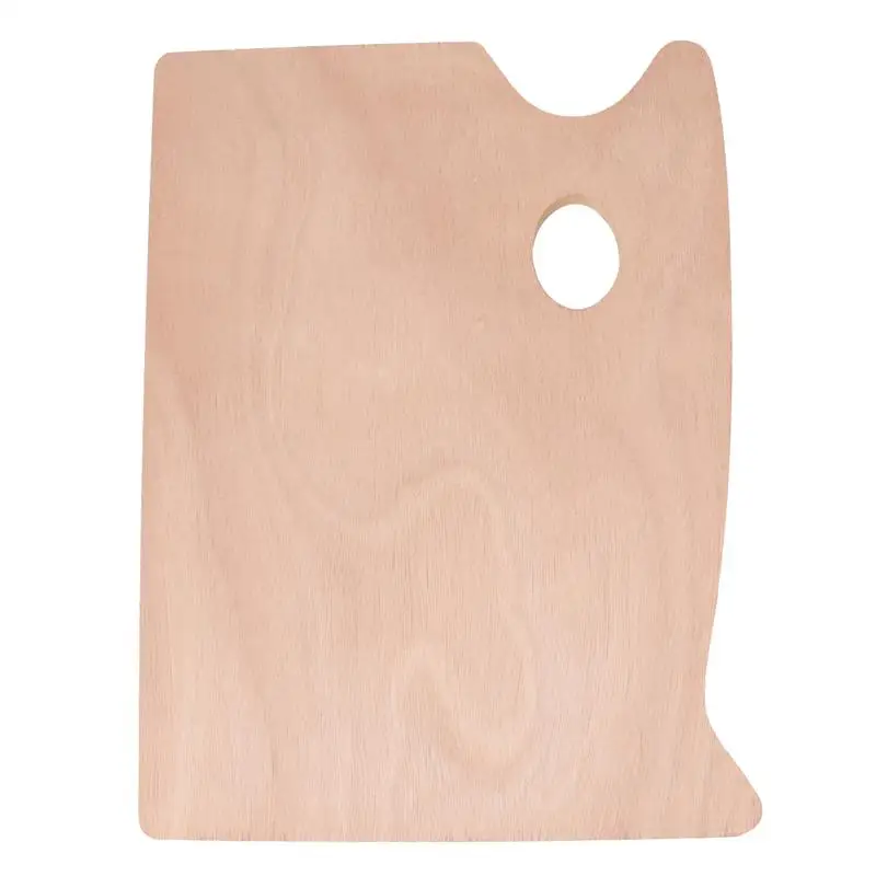 1PC Square Color Mixing Board Wooden Color Mixing Plate for Students