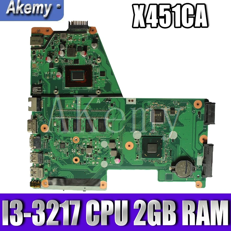 ^*Best Offers X451CA Mainboard With I3-3217CPU 2GB motherboard For ASUS X451C F451 F451C X451CA Laptop motherboard 100% Tested Working Well