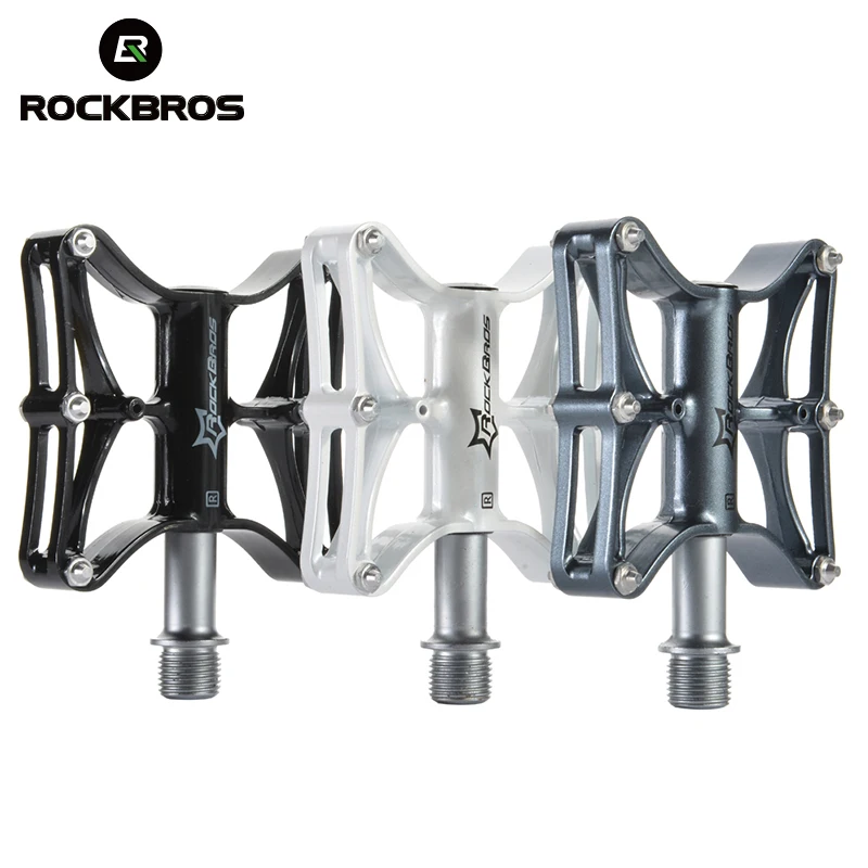 ROCKBROS велосипедный подшипник плоская платформа, педали MTB сверхлегкие велосипедные Педали Профессиональный велосипед для горной дороги bmx запчасти для велосипеда
