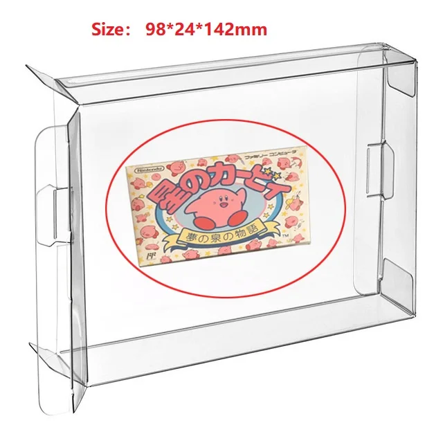 

H 100Pcs Clear Box Case Sleeve Protector for FC Games Japan version