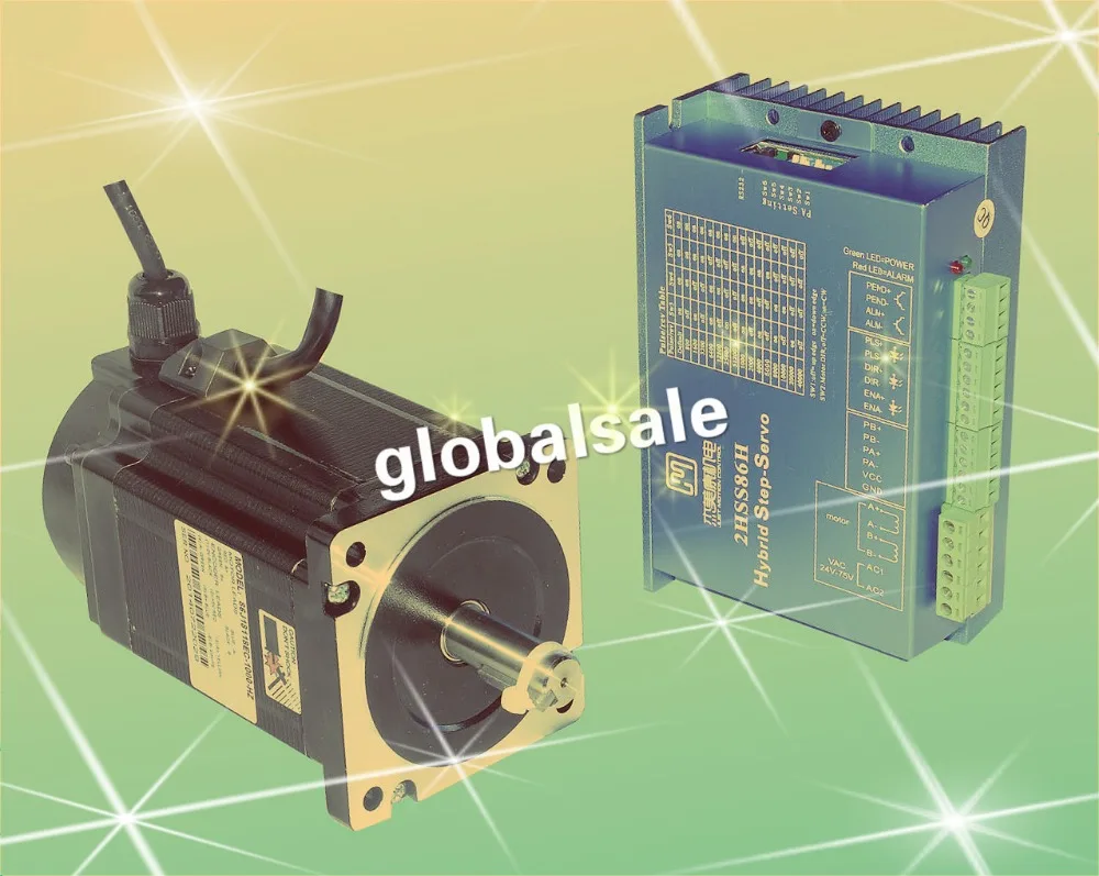 86J18118EC-1000+ 2HSS86H замкнутый контур шаговый системы 8.5N.m Nema 34 Гибридный замкнутый контур 2-фазный шаговый двигатель