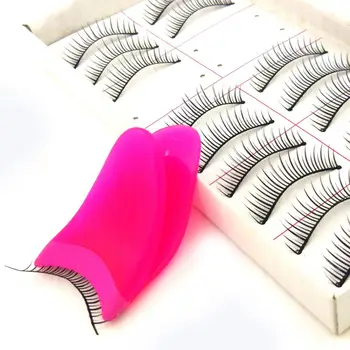 

Pro Soft Rubber False Eyelashes Curler Applicator Forceps Makeup Cosmetic Tool