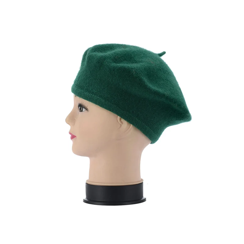 Dark Green Брендовая детская одежда из Джерси для малышей, Вязаный шерстяной свитер, мягкая теплая зимняя одежда для сна простой классический Берет шапочка шапка BDHAT0039 - Цвет: Dark Green