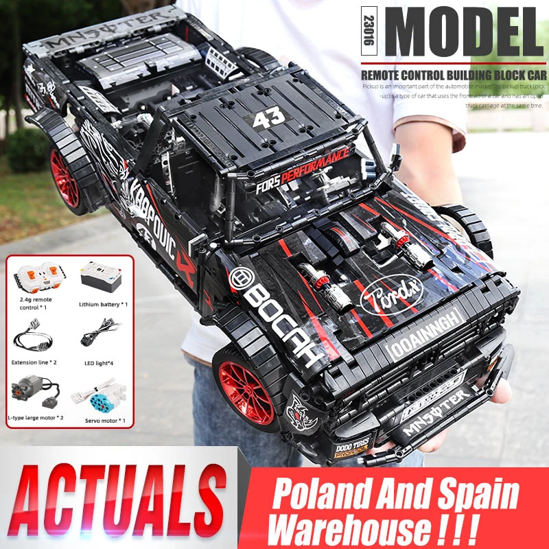 DHL Yeshin F 150 Ford Mustang Hoonicorn гоночный автомобиль Technic MOC 22970 подходит для 34316
