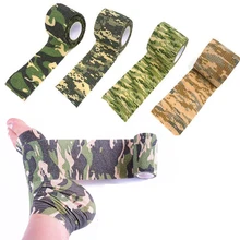 5 см x 4,5 М камуфляж эластопласт клейкая повязка обертывание эластичный самодостаточный Скотч для запястья лодыжки ломтики Спортивная безопасность
